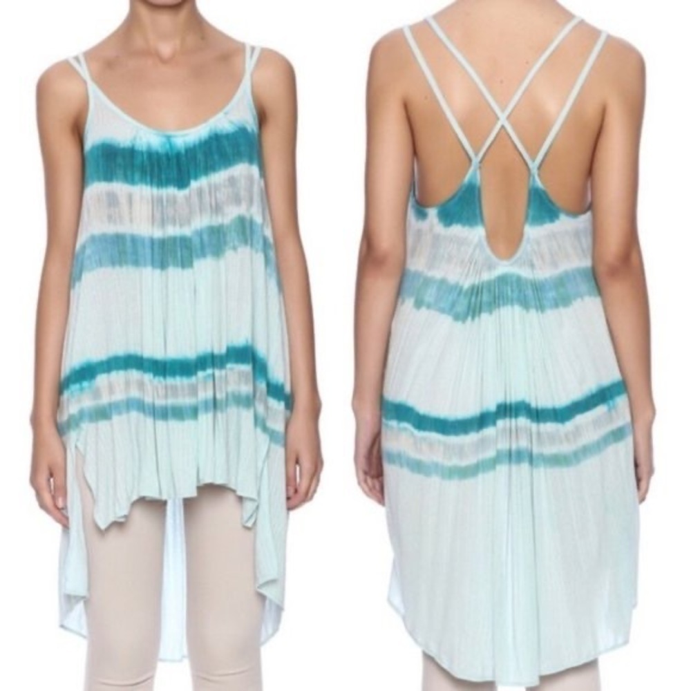 Free People Aquamarine Fly Away Tank Top Medium